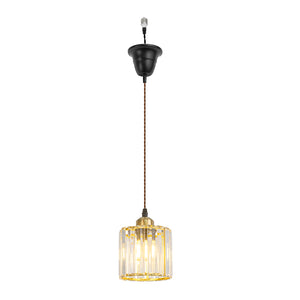 Ceiling Spotlight Remodel Modern Crystal Lampshade E26 Connection Gold Hanging Light Conversion Kit