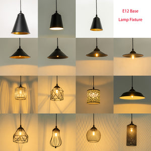 White Or Black Metal Lampshade Track Light Adjusted Cord E12 Base Modern Track Lamp Customizable