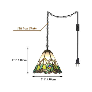 Three Functions To choose Plug-in Pendant Light Adjustable Height Mode for Bedroom Hallway