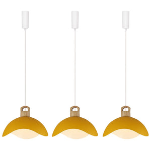 Track Pendant Light with Multi Color Iron Shade, Adjustable Length with 3 light for Home Lights