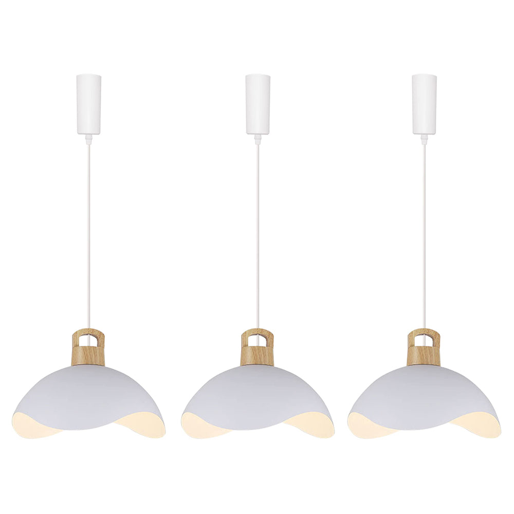 Track Pendant Light with Multi Color Iron Shade, Adjustable Length with 3 light for Home Lights