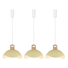 Load image into Gallery viewer, Track Pendant Light with Multi Color Iron Shade, Adjustable Length with 3 light for Home Lights