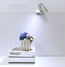 Load image into Gallery viewer, Silver Mini LED Spotlight, Dimmable, Clip-on, USB Wiring, for Desk, Bedside, Night Light