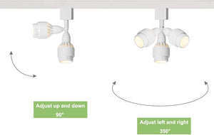 Dimmable Remote Spot Light Rotated Angle Vintage Track Focus Light Adjusted Light Beam Range 15°-60°