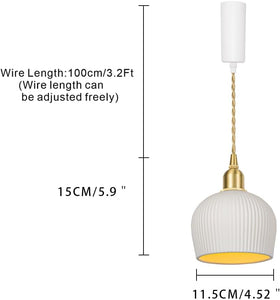 White Shade Track Pendant Lighting Wire Custom Adjustable Cord Modern Design for Kitchen Farmhouse