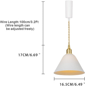 White Shade Track Lighting Wire Custom Adjustable Cord Pendant Modern Style for Kitchen Restaurant