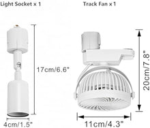 Load image into Gallery viewer, 1xTrack Rail, 1xFull Spectrum Bulb, 1xTrack Mini Fans, 1xTrack Light White Plant Growing Kit