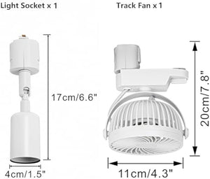 1xTrack Rail, 1xFull Spectrum Bulb, 1xTrack Mini Fans, 1xTrack Light White Plant Growing Kit