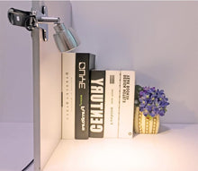 Load image into Gallery viewer, Silver Mini LED Spotlight, Dimmable, Clip-on, USB Wiring, for Desk, Bedside, Night Light