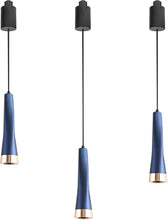 Load image into Gallery viewer, Track Pendant 3-Lights Retractable with Minimalist Modern Iron Shade Adjusted Length for Decorative