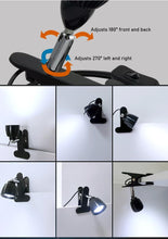 Load image into Gallery viewer, Black Mini LED Spotlight, Dimmable, Clip-on, USB Wiring, for Desk, Bedside, Night Light