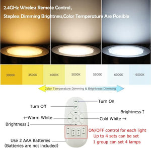 Dimmable Remote Spot Light Rotated Angle Vintage Track Focus Light Adjusted Light Beam Range 15°-60°