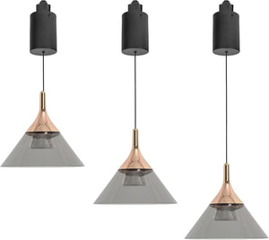 3-Colors Pendant Light with Adjustable Height Fixture Modern Shape for Kitchen Sloped Ceiling