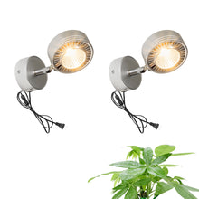 Load image into Gallery viewer, Silver Plant Lights Full Spectrum LED 10W Warm Light Corded Spot Lamp Imitation Sunlight For Plants