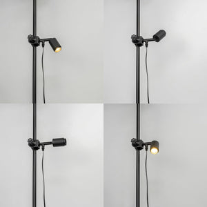 Vertical Clip-On Spotlight, 7W, Dimmable, Adjusted Angle, Lighting Beam 15-60° Attaches to Balusters