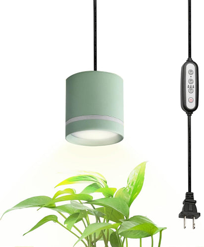 Plant Grow Plug-in Pendant Light Macaron Style Portable with Timer Full Spectrum for Balcony