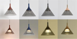 3-Colors Pendant Light with Adjustable Height Fixture Modern Shape for Kitchen Sloped Ceiling