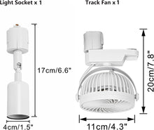 Load image into Gallery viewer, 1 Track Rail Track Light No Bulb Track Mini Fans White Plant Growing Kit For Plants Air Circulation