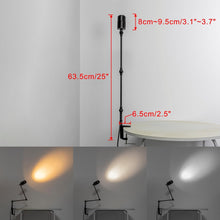 Load image into Gallery viewer, Clip-on Dimmable Spot Lamp 7W Focus Lighting Remote Control 9.8 Feet Plug in Button Cord