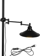 Load image into Gallery viewer, Mounted On Support Rod Indirect Lighting Plug in Cord Angle-Adjustable Stand Light for Reading