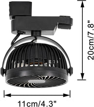 Load image into Gallery viewer, 1 Track Rail, 2 Track Mini Fans Black Plant Growing Kit For Plants Air Circulation Ventilation