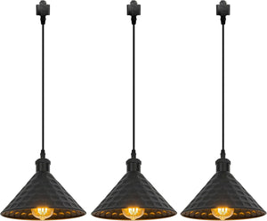 Black, Green Or White Modern Track Pendant Light Adjustable Or Fix Length For Kitchen Shop