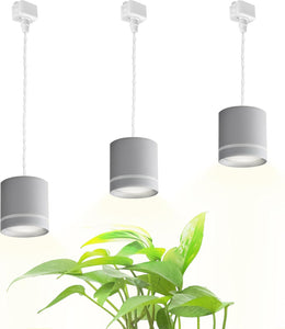 Track Pendant Light Full Spectrum Adjusted Height Linear for Dining 3 Lights Custom Plant Grow Light