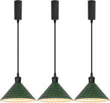 Load image into Gallery viewer, Black, Green Or White Modern Track Pendant Light Adjustable Or Fix Length For Kitchen Shop