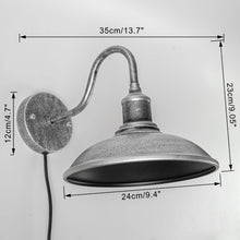 Load image into Gallery viewer, Hook Mounted Plant Light Full Spectrum 10W White Light Timing Corded Sliver Waterproof Wall Lamp