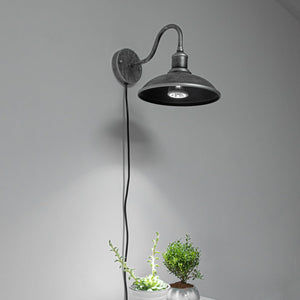 Hook Mounted Plant Light Full Spectrum 10W White Light Timing Corded Sliver Waterproof Wall Lamp