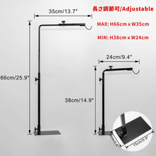 Load image into Gallery viewer, Black Free Standing Plant Grow Stand Adjusted Height 10W 4500K Natural White Light Full Spectrum