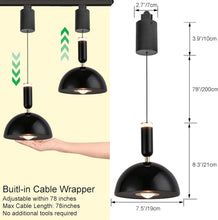 Load image into Gallery viewer, Modern Track Pendant Light Adjustable Length for Living Room Kitchen Island Shop