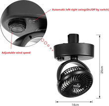 Load image into Gallery viewer, 1 Track Rail, 2 Adjustable Wind Speed Track Mini Fans Plant Growing Kit For Plants Pet Room