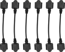 Load image into Gallery viewer, 6-Pack 5.9 Inches Length Track Extension Cord Easy to Use No Wiring Required Customized Wire Length