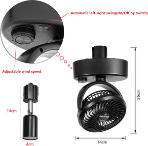 1 Track Rail, 2 Track Lights No Bulb, 2 Adjustable Wind Speed Track Mini Fans Easy Installation Plant Growing Kit For House Plants Air Circulation Ventilation Pet Room