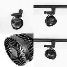 Load image into Gallery viewer, 1xTrack Rail, 1xTrack Light With Full Spectrum Bulb, 1xTrack Mini Fans Black Plant Growing Kit