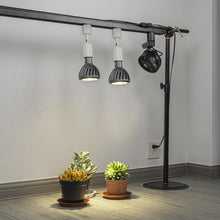 Load image into Gallery viewer, 1 Track Rail, 2 Track Lights No Bulb, 2 Track Mini Fans Easy Installation White Plant Growing Kit