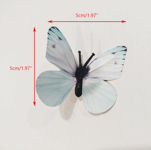 Simulation Butterfly  3d Wedding Photography  Window  Wall Decoration Refrigerator Magnet Stickers