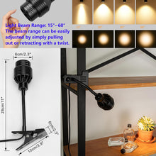 Load image into Gallery viewer, Remote Control Clip Mount Spot Light Flexible Angle Adjusted Dimmable Focus Lighting Plug in Cable