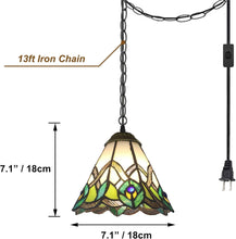 Load image into Gallery viewer, Functional Plug-in Pendant Light Fixture Adjustable Height Mode for Bedroom Hallway