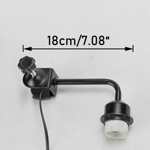 Customized Clip Mount Light 9.8 Feet Plug In Button Cord For Rental House Removable Convenient