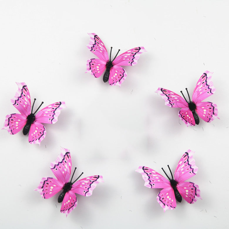 Multi Colour Butterfly Simulative 3d Wedding Photography  Window  Wall Decoration Refrigerator Magnet Stickers