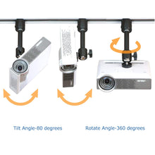 Load image into Gallery viewer, Ceiling Track Projector Mount Stand Angle Adjustable Portable Holder