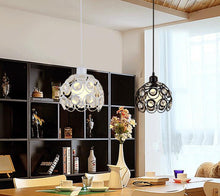 Load image into Gallery viewer, Track Light Pendant Crystal Black/White/Silver/Golden Globe Cage Lamp 1pc