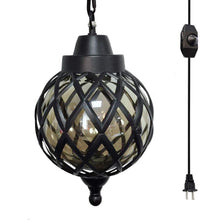 Load image into Gallery viewer, Plug-in Industrial Globe Pendant Light