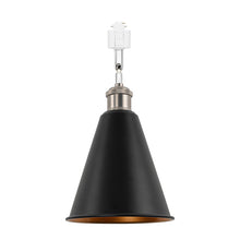 Load image into Gallery viewer, Rotatable Tilt Adjusted Track Head Light Matte Nickel Base Cone Metal Black Outer Gold Inner Shade Retro Design