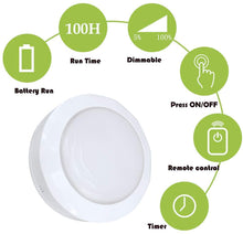 Load image into Gallery viewer, Battery Wireless Modern Industry White Wall Sconce Remote Dimmable LED
