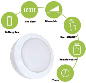 Battery Wireless Modern Industry White Wall Sconce Remote Dimmable LED