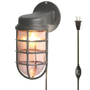 Waterproof Exterior Plug-in Wall Lamp