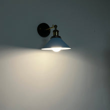 Load image into Gallery viewer, Rechargeable Smart LED Bulbs With Remote Cordless Metal Cone Shade Wall Sconces